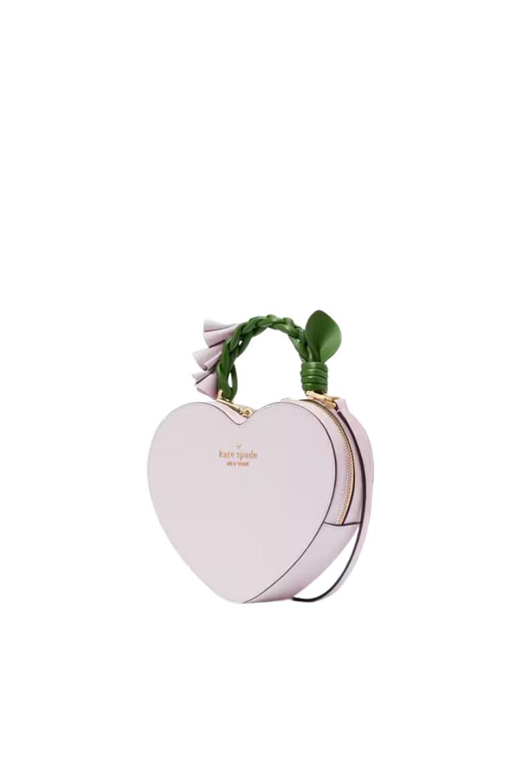 ( PREORDER ) Kate Spade Love Shack Flora Heart Crossbody Bag In Pale Amethys KL038