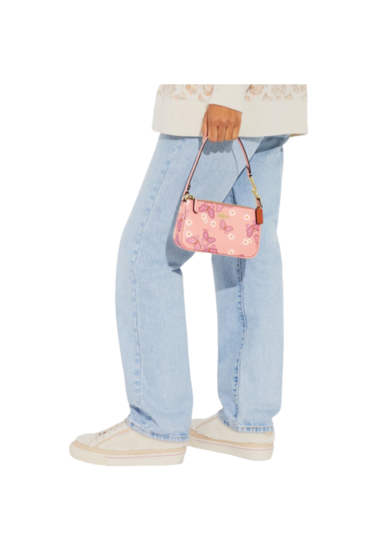 Coach Nolita CH605 With Lovely Butterfly Print In Shell Pink Multi
