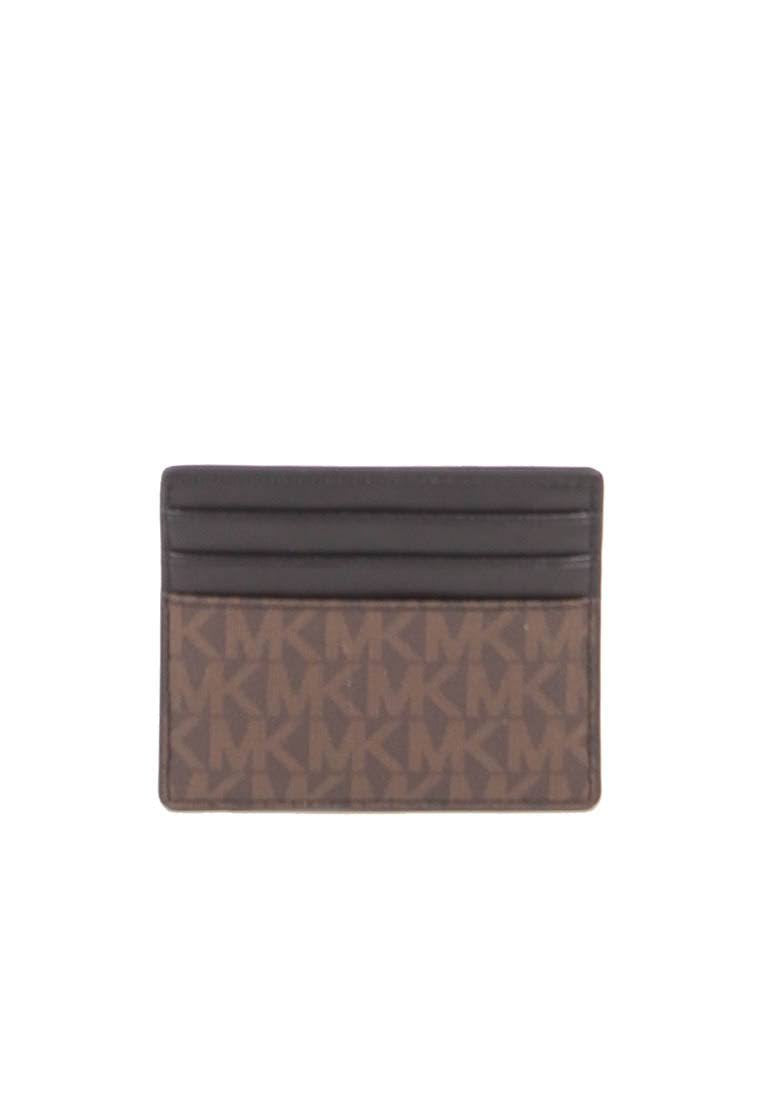 Michael Kors Cooper Tall 36U9LCRD1B Card Case In Brown Black