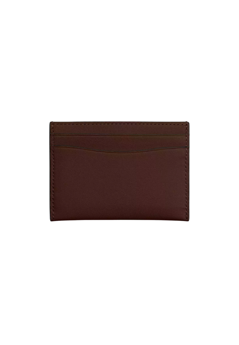 ( PREORDER ) Coach Essential Card Case In Brass Maple CM435