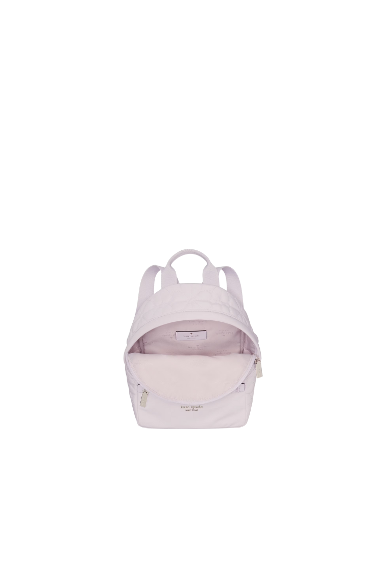 Kate Spade Spade Flower Quilted Small Backpack In Pale Amethyst KK158