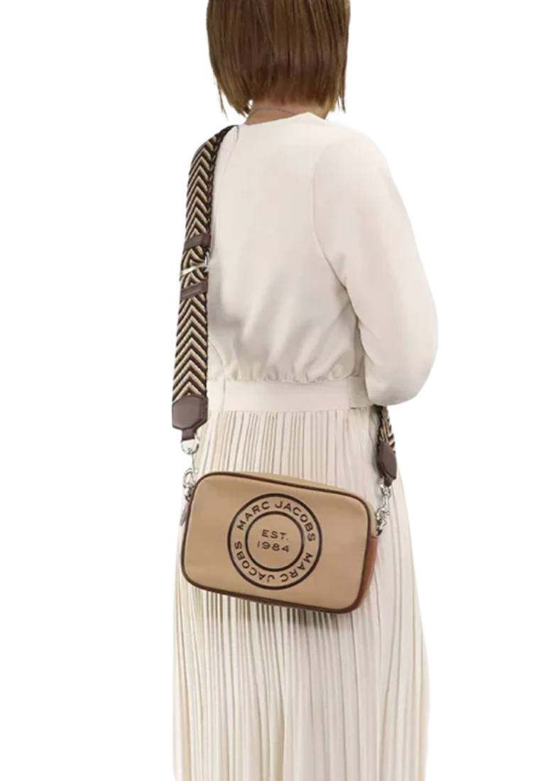 Marc Jacobs Signet Flash Colorblocked Leather Crossbody Bag In Iced Coffee Multi H125L01RE21