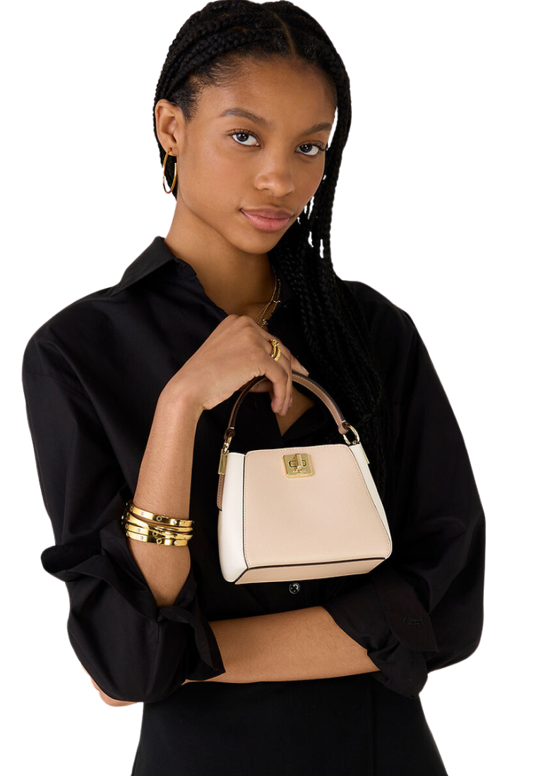 Kate Spade Phoebe Mini Top Handle In Toasted Hazelnut Multi KK134