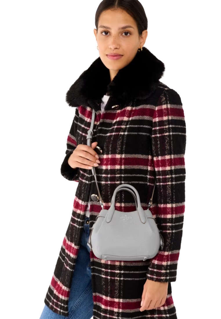 Kate Spade Dumpling Mini Satchel In Mountain Grey KI859