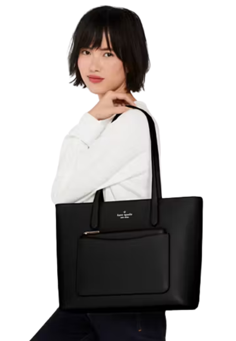 Kate Spade Staci Large Tote Bag Set In Black KF369