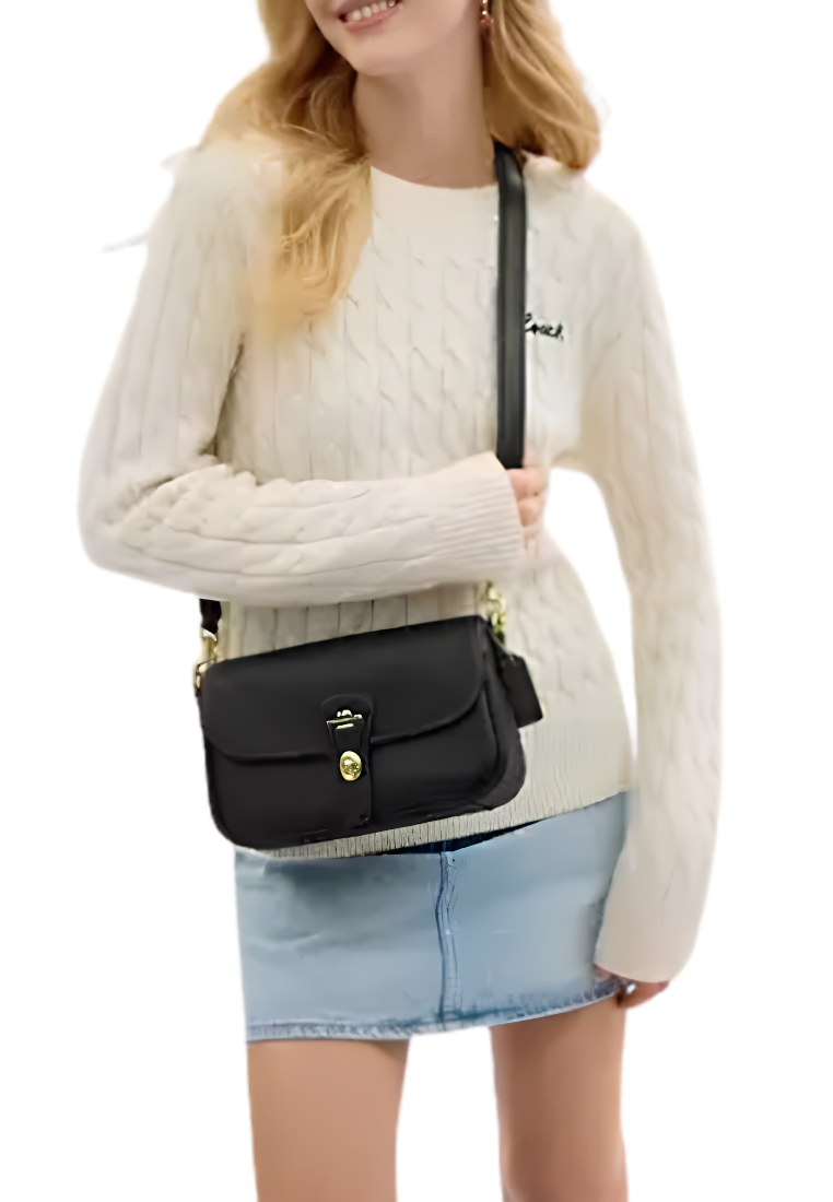 Coach Hadley Shoulder Bag In Black CY683
