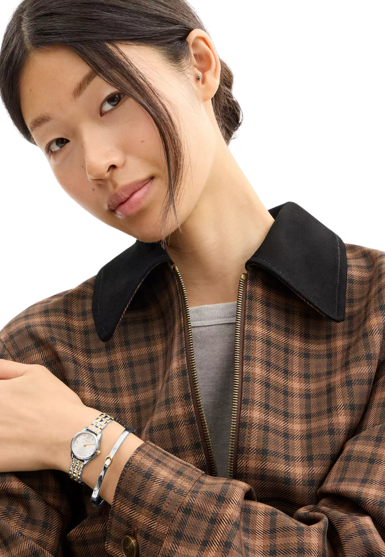 ( PREORDER ) Coach Mini Olivia Gift Set 22MM Watch In Two Tone CGG12