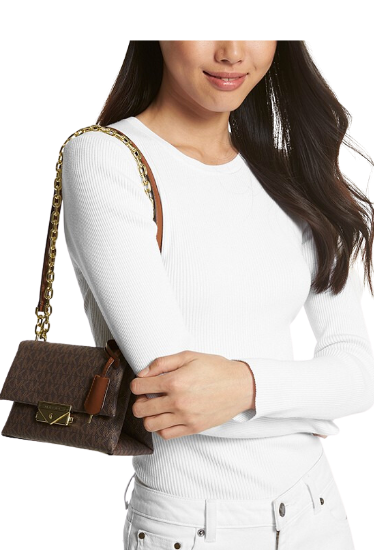 Michael Kors Cece Small Logo Shoulder Bag In Brown 35F2G0EC5B