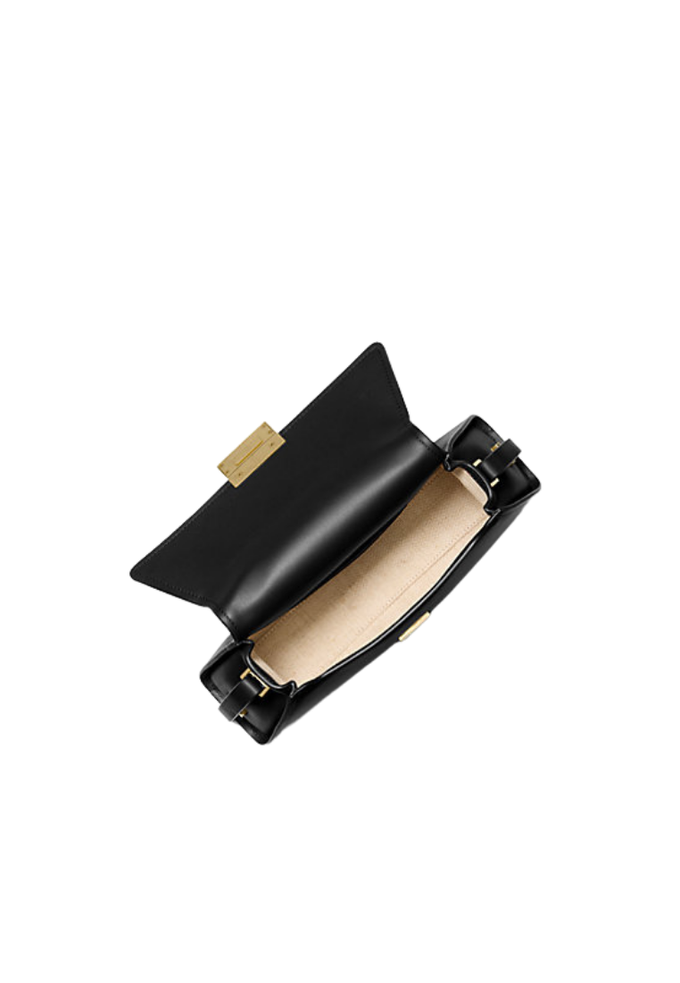 ( PREORDER ) Michael Kors Ludlow Medium Leather Shoulder bag In Black 30F4GLNL2L