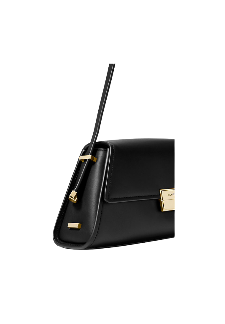 ( PREORDER ) Michael Kors Ludlow Medium Leather Shoulder bag In Black 30F4GLNL2L