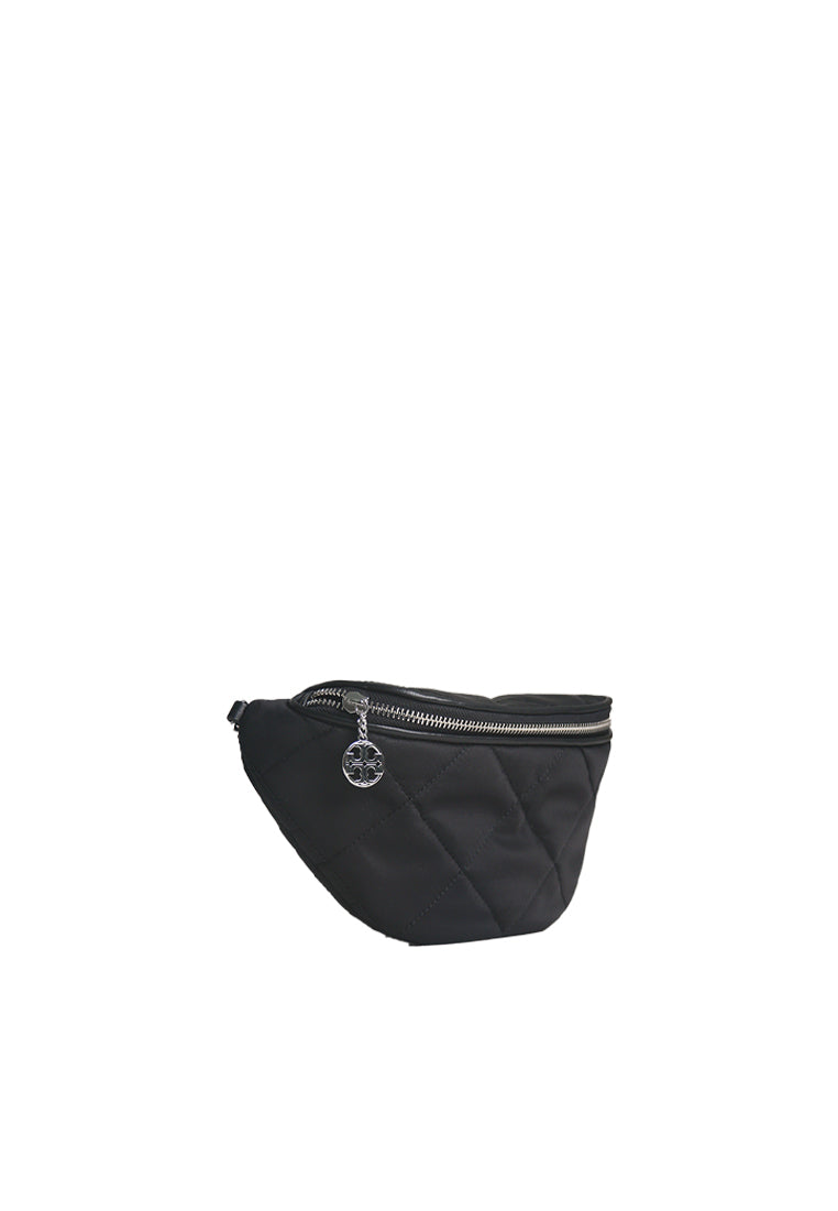 Tory Burch Willa Quilted Nylon Belt Bag In Black 165923