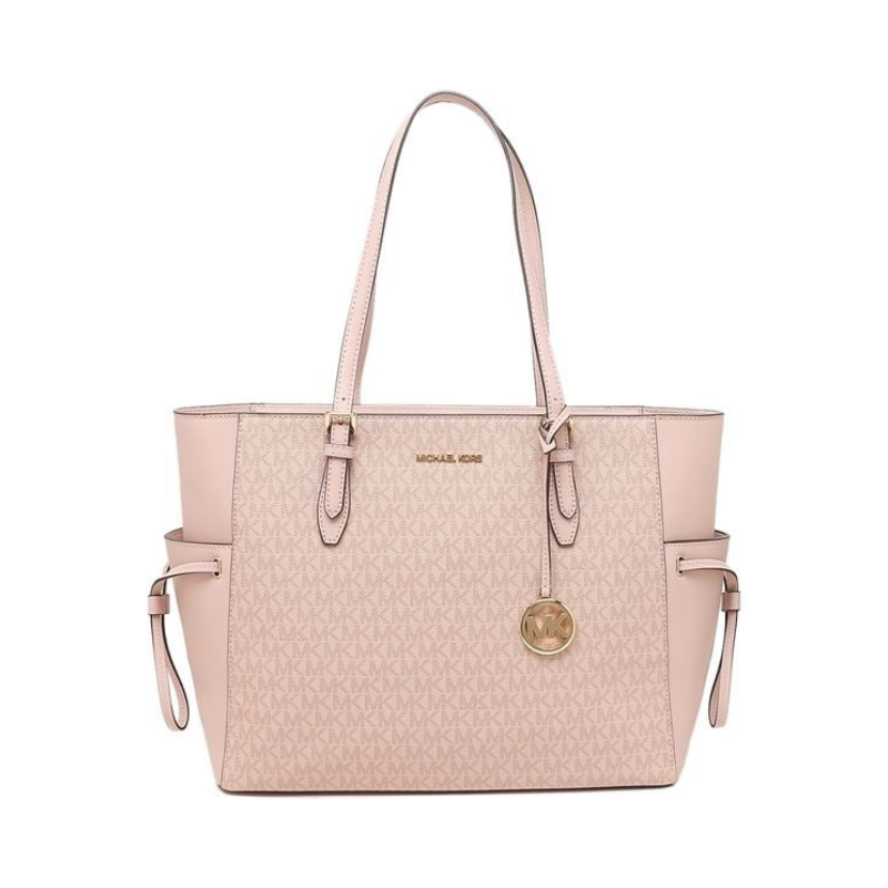 Michael Kors Gilly 35S1G2GT7B Large Logo Drawstring Travel Tote In Dark Powder Blush