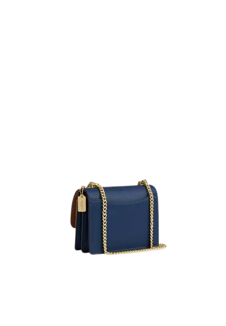 ( PREORDER ) Coach Mini Klare In Signature Coated Canvas Crossbody Bag In Deep Blue Tan CBR07