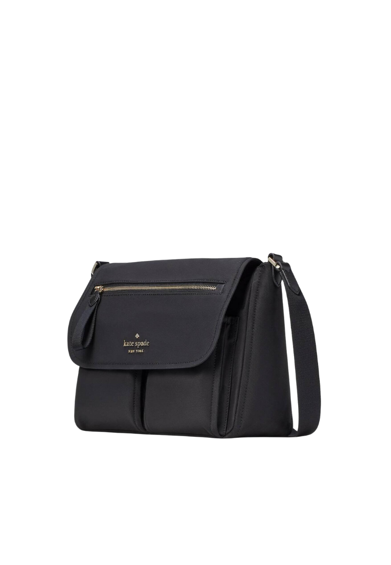 Kate Spade Chelsea Nylon Messenger Bag In Black KC523