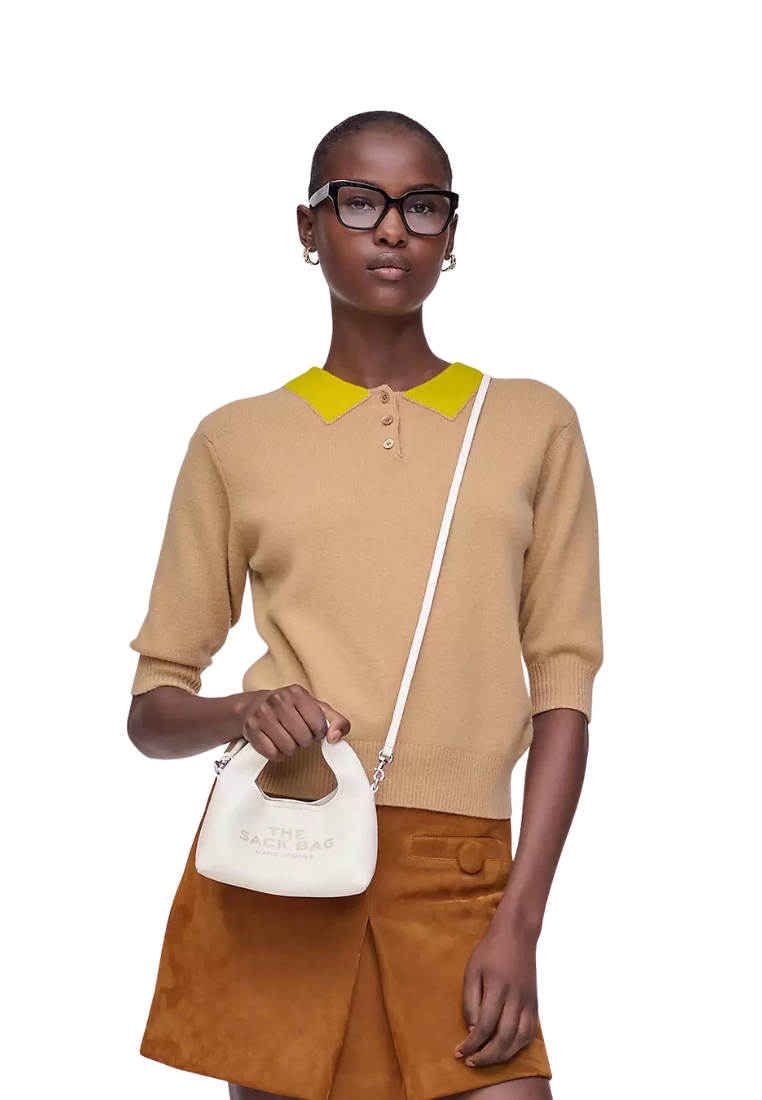 ( PREORDER ) Marc Jacobs The Micro Sack Crossbody Bag In White 2F5SMN019S01