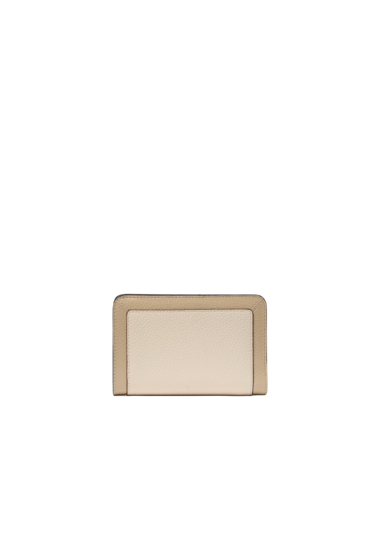 Kate Spade Lena Colorblock Medium Compact Billfold Wallet In Light Sand KI834