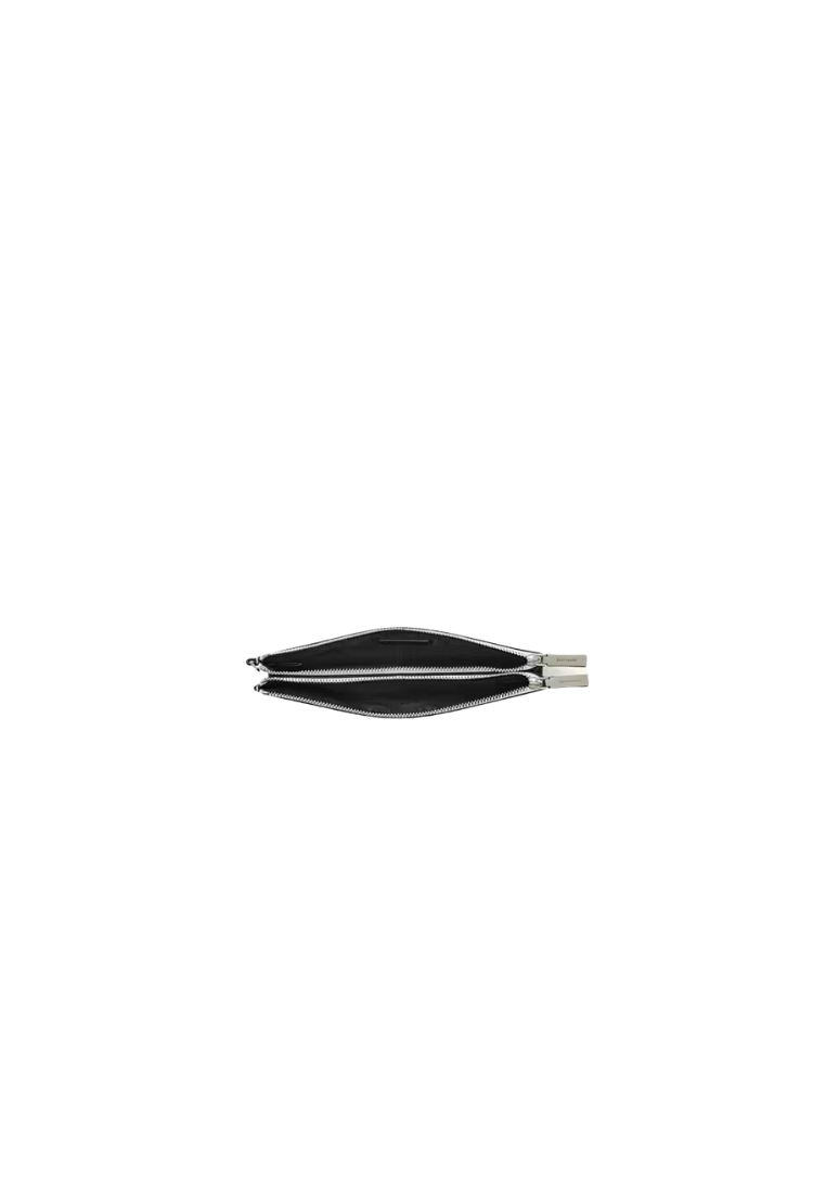 Kate Spade Madison Double Zip Wristlet In Platinum Grey KC507