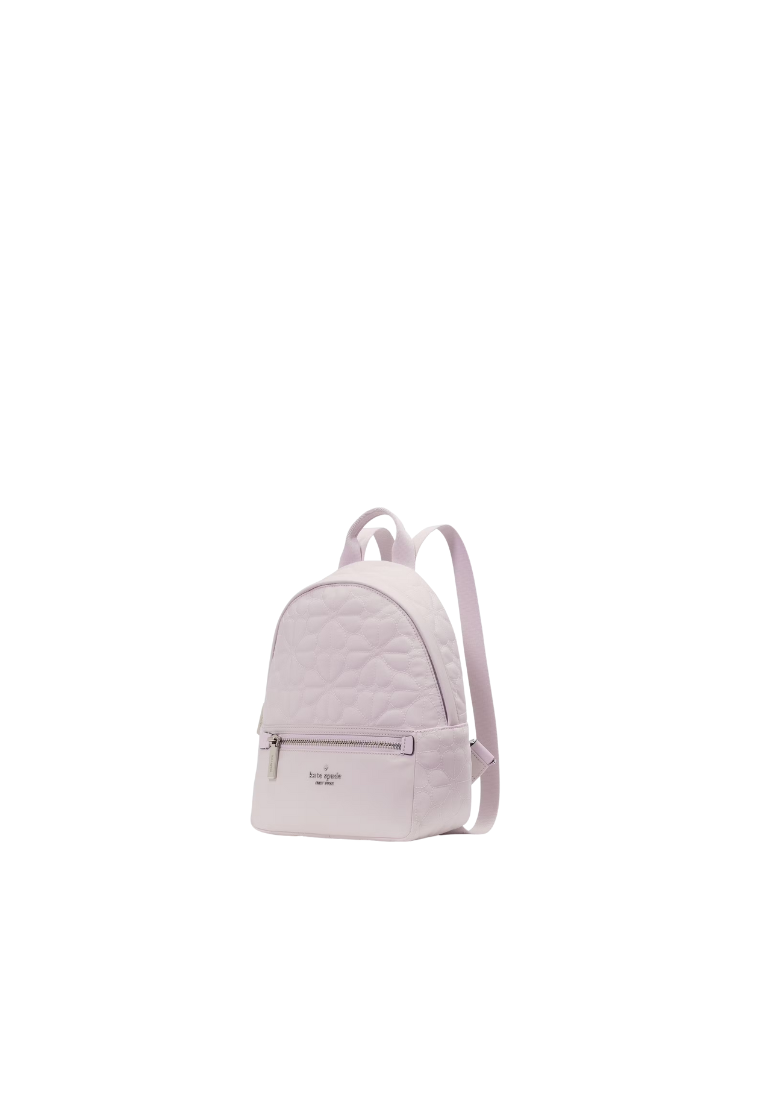 Kate Spade Spade Flower Quilted Small Backpack In Pale Amethyst KK158
