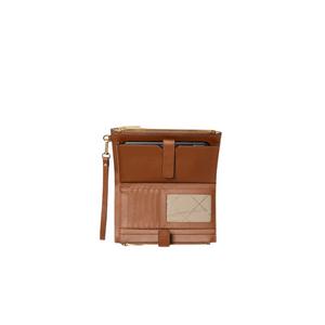 Michael Kors Jet Set Travel 35F8GTVWOL Double Zip Wristlet In Luggage