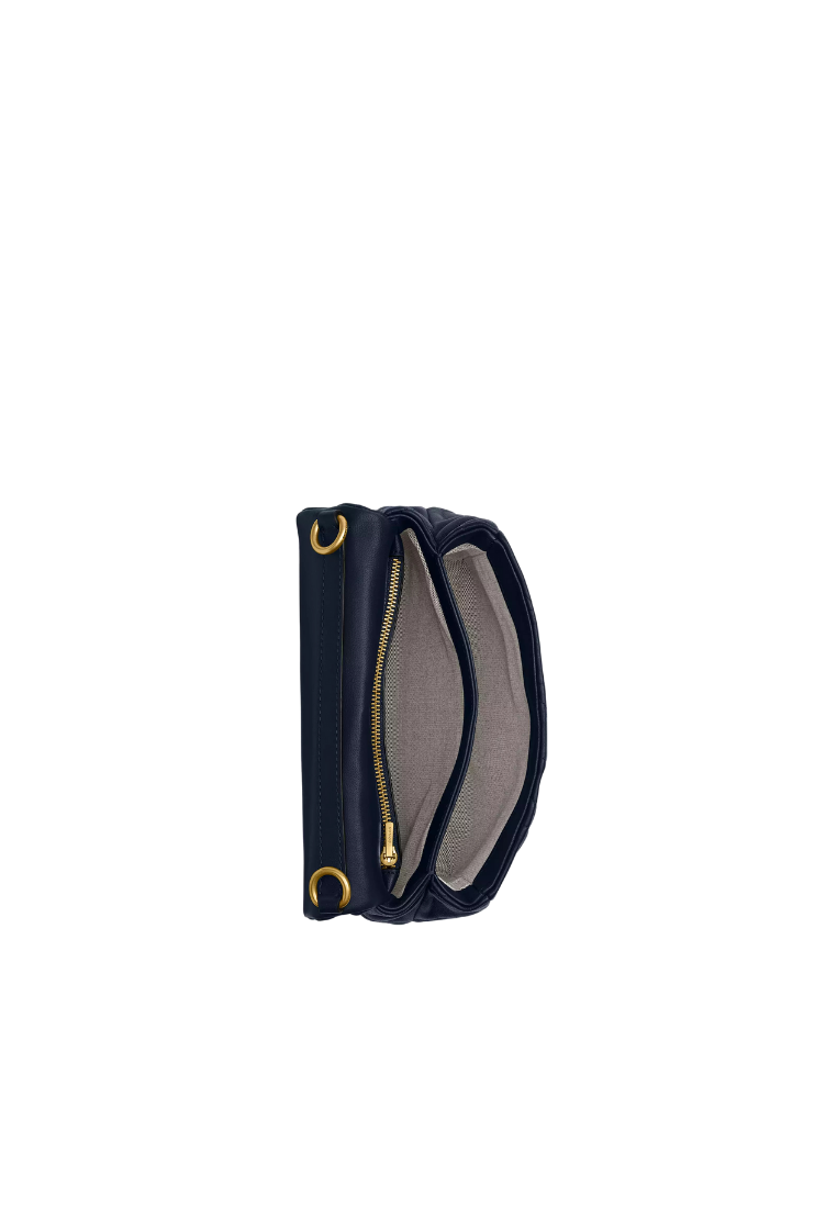 ( PREORDER ) Coach Times Square Tabby With Quilted Shoulder Bag In Dark Navy CW629