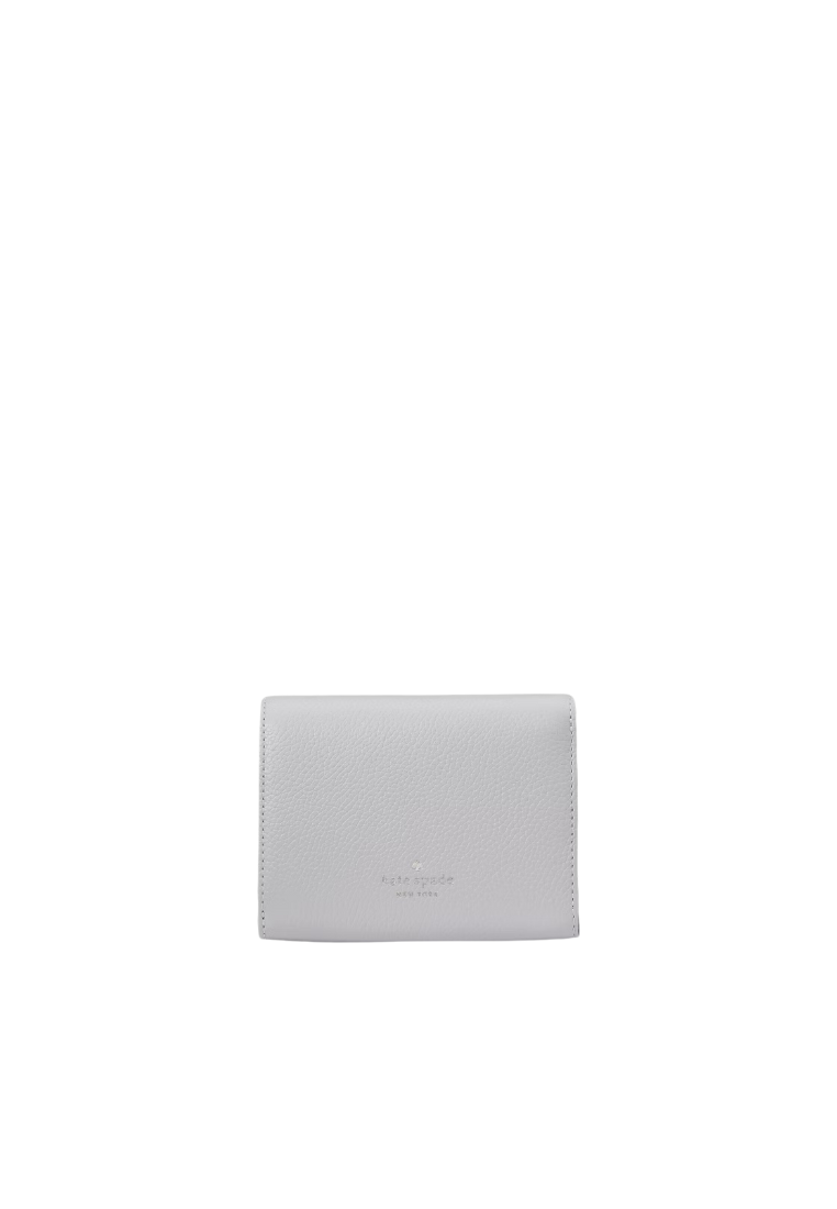 Kate Spade Kayla Small L-Zip Wallet In Mountain Grey KK056