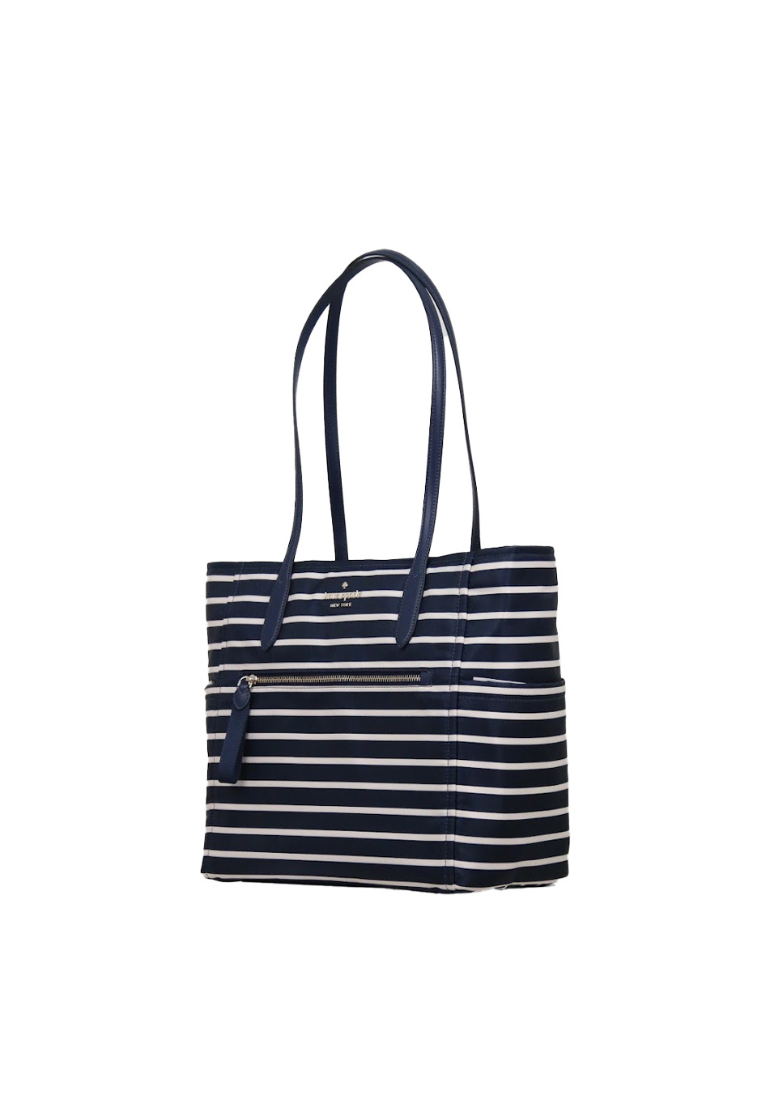 Kate Spade Chelsea The Little Better Marina Stripe Printed Tote Bag In Parisian KB603
