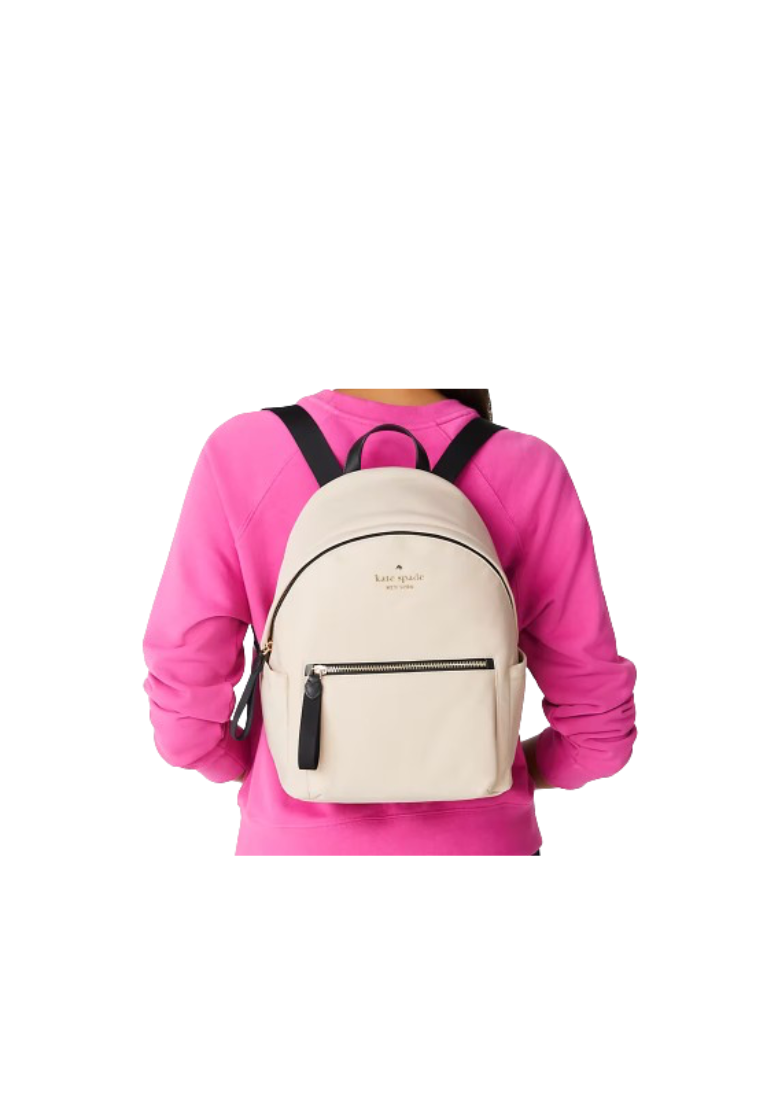 Kate Spade Chelsea Medium Backpack Nylon In Warm Beige KE955