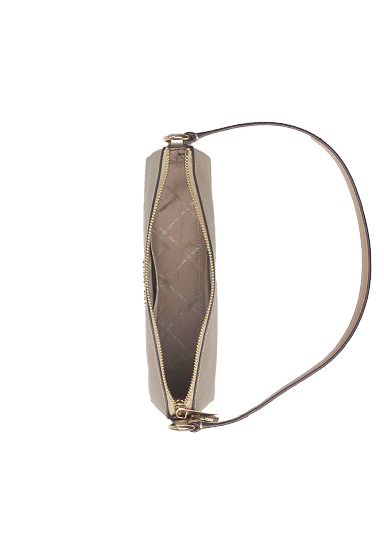 Michael Kors Vincent Pouchette Shoulder Bag With Logo Card Case In Pale Gold 35F4G2VC6M