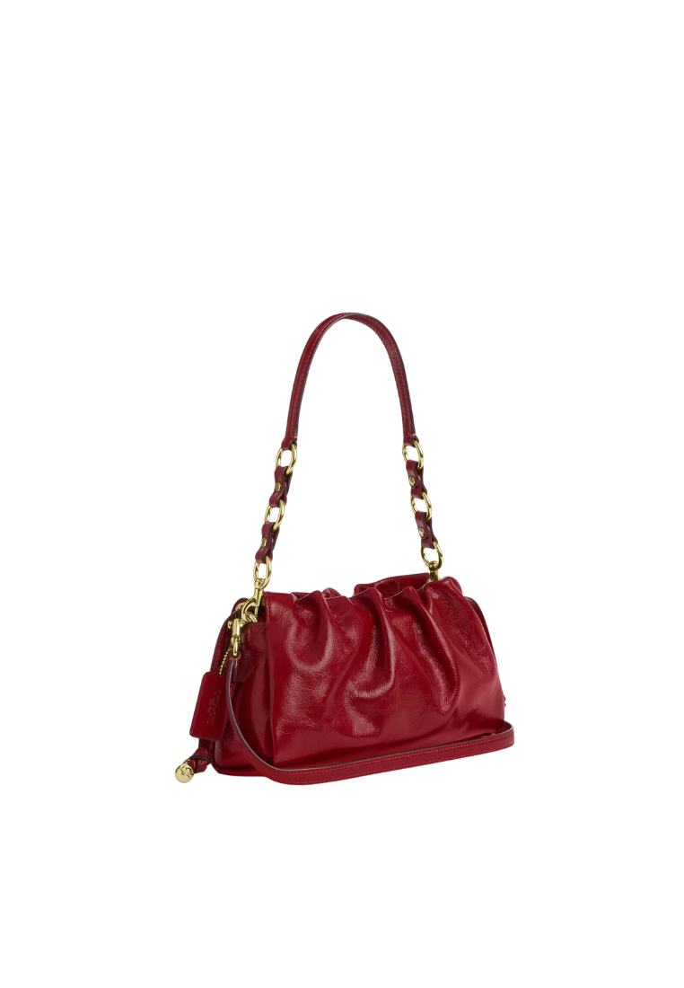 ( PREORDER ) Coach Faye Shoulder Bag In Dark Cardinal CCE39