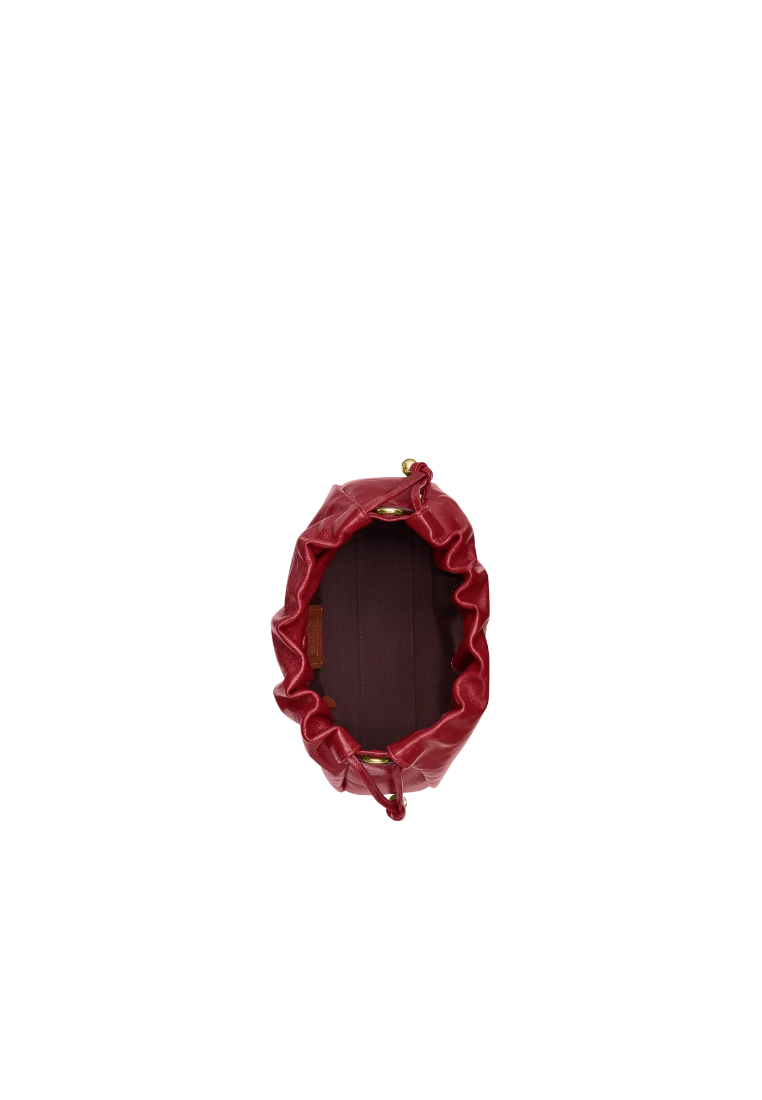 ( PREORDER ) Coach Faye Shoulder Bag In Dark Cardinal CCE39
