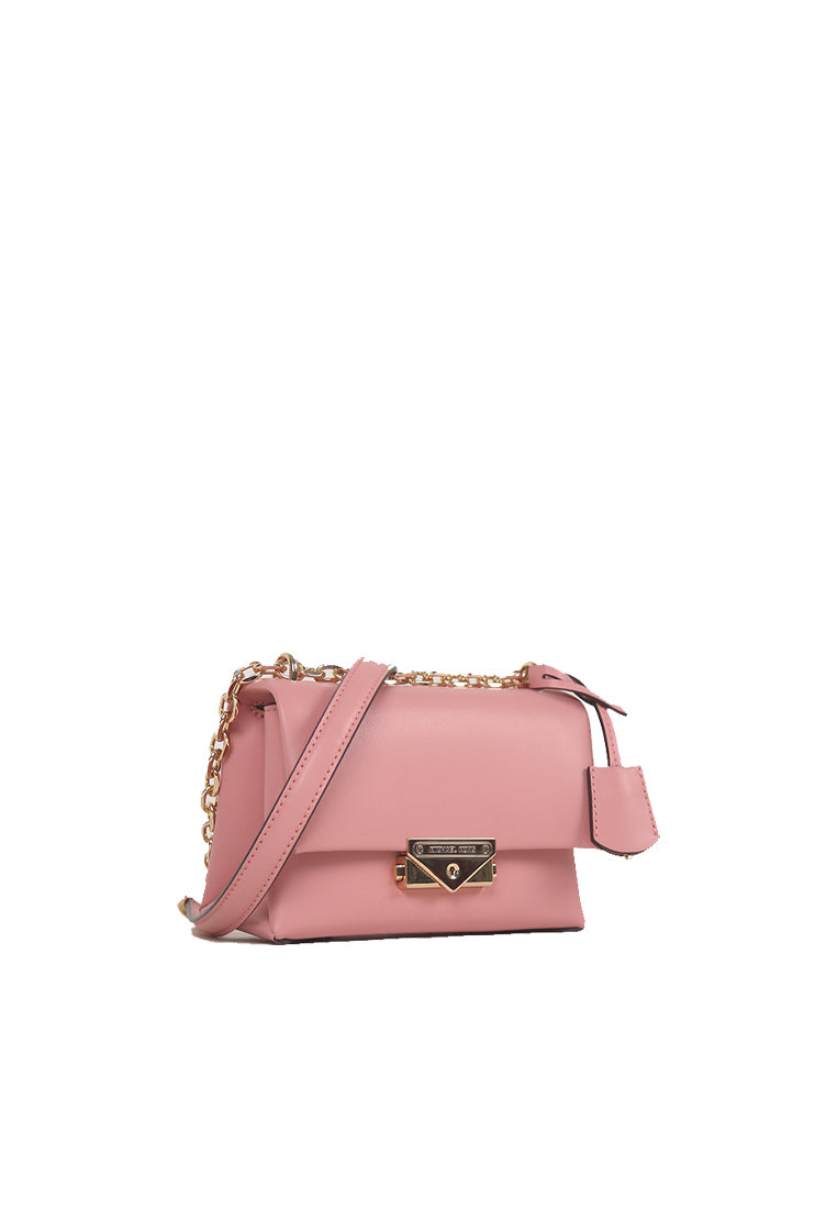 ( AS IS ) Michael Kors Cece Small Faux Leather Shoulder Bag In Prime Rose 35F2G0EC5O