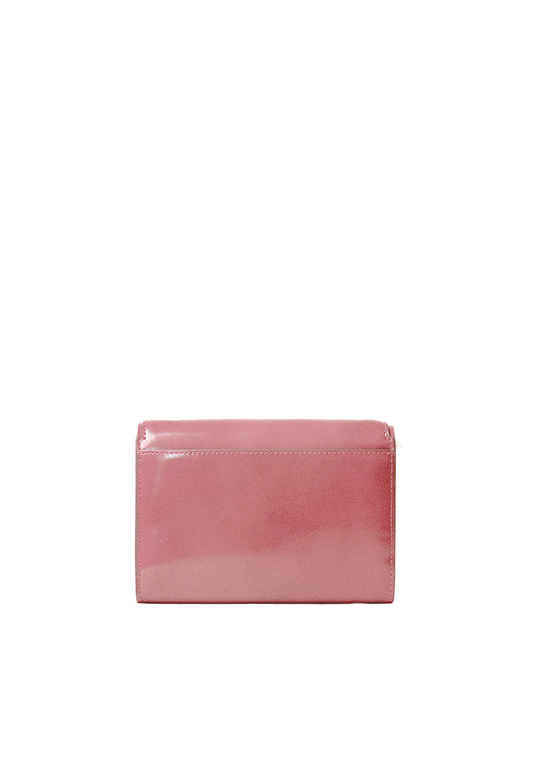 Tory Burch Emerson Patent Chain Crossbody Bag In Pink Ginger 139427