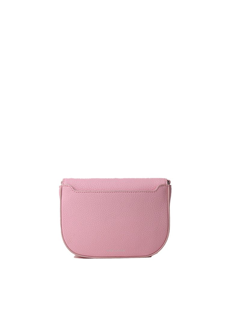 Marc Jacobs Turnlock Logo Mini Crossbody Bag In Bubblegum 4R3HMS002H02