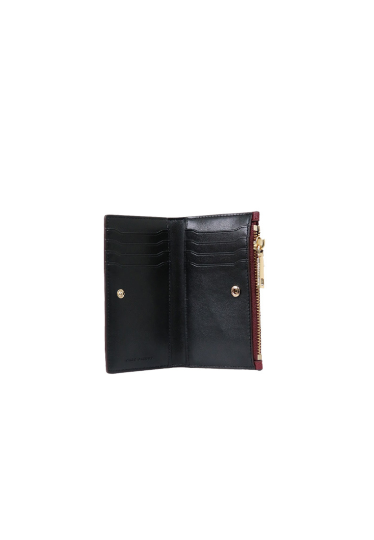 Marc Jacobs Daily Small Wallet Slim Bifold In Pomegranate S105M06SP21