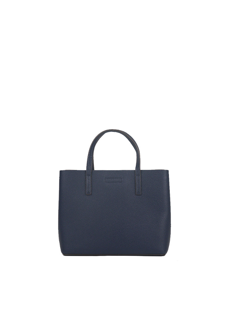 Tory Burch Blake Small Tote Bag In Tory Navy/Almond Flour 85985