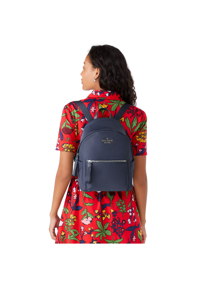 Kate Spade Chelsea Nylon Medium Backpack In Blazer Blue KC522