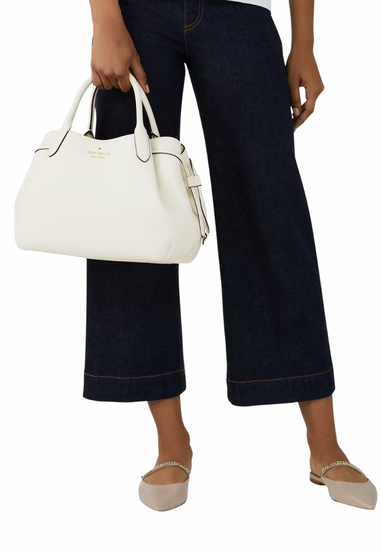 ( PREORDER ) Kate Spade Dumpling Large Satchel Bag In Meringue K8134