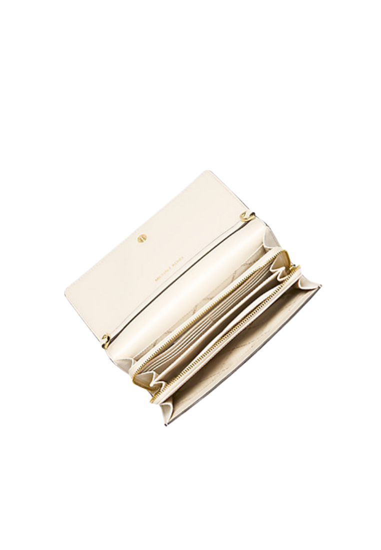 ( PREORDER ) Michael Kors Jet Set Large Leather Crossbody bag In Light Cream 35F2GTTC8L