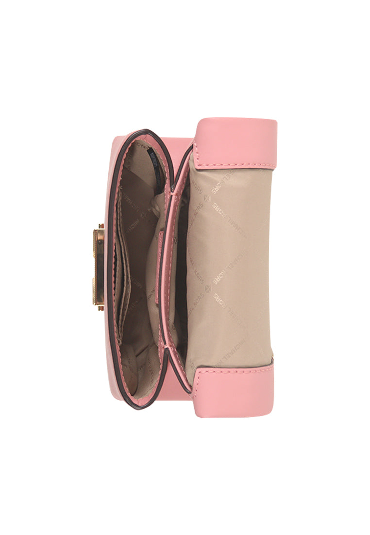 ( AS IS ) Michael Kors Cece Small Faux Leather Shoulder Bag In Prime Rose 35F2G0EC5O