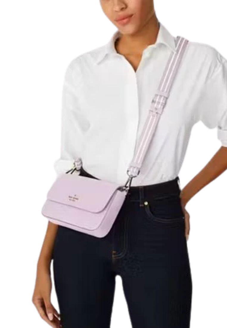 Kate Spade Rosie Small Flap Crossbody Bag In Violet KA646