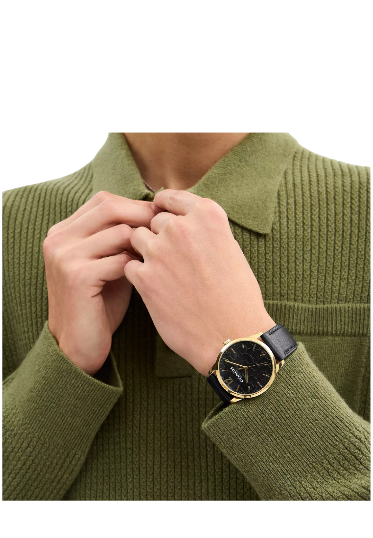 ( PREORDER ) Coach Keane Watch Gift Set In Gold Black CCT19