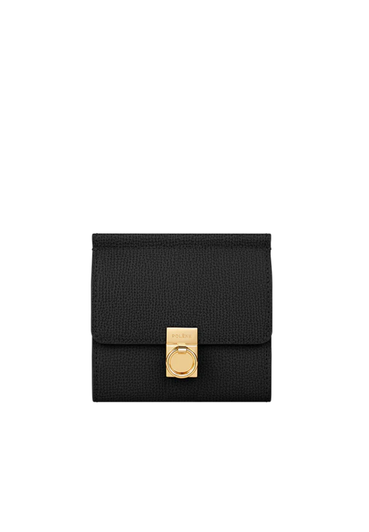 ( PREORDER ) Polene Numero Sept Wallet In Textured Black