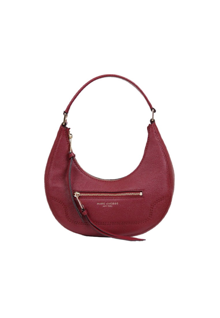 Marc Jacobs Medium Leather Crescent Shoulder Bag In Pomegranate H920L03FA22