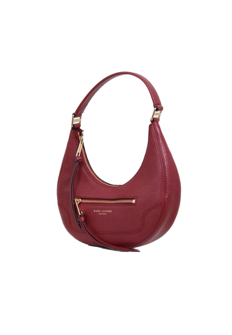Marc Jacobs Medium Leather Crescent Shoulder Bag In Pomegranate H920L03FA22