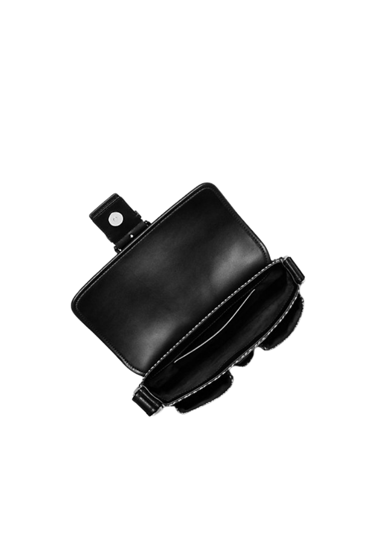 ( PREORDER ) Michael Kors Colby Medium MK2000 Logo Jacquard Shoulder bag In Black 30T5SBAL8J