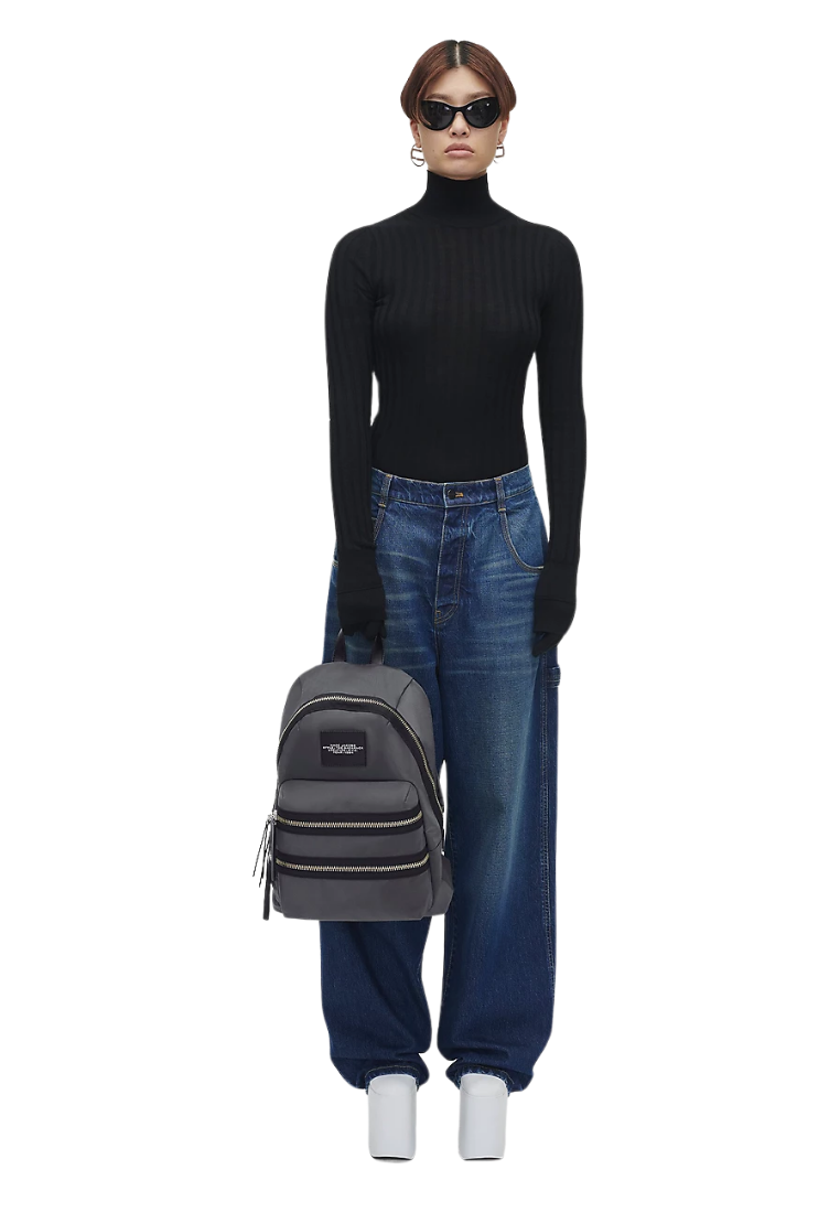 ( PREORDER ) Marc Jacobs Biker Backpack In Dark Shadow 2F3HBP028H02