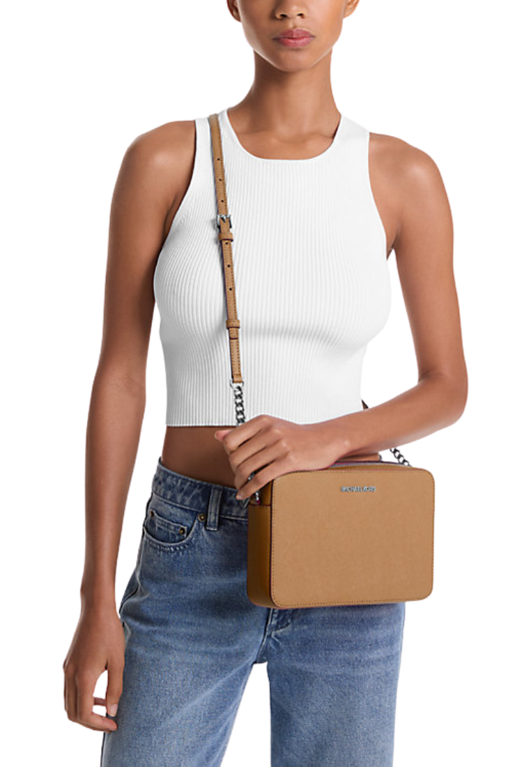 Michael Kors Jet Set Item EW Crossbody Bag In Peanut 35F8STTC9L