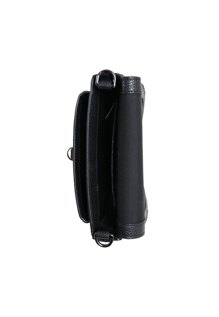 Marc Jacobs Turnlock Logo Mini Crossbody Bag In Black 4P4HMS007H01