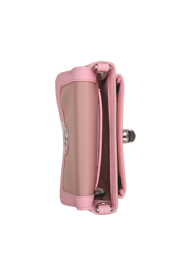 Marc Jacobs Turnlock Logo Mini Crossbody Bag In Bubblegum 4R3HMS002H02