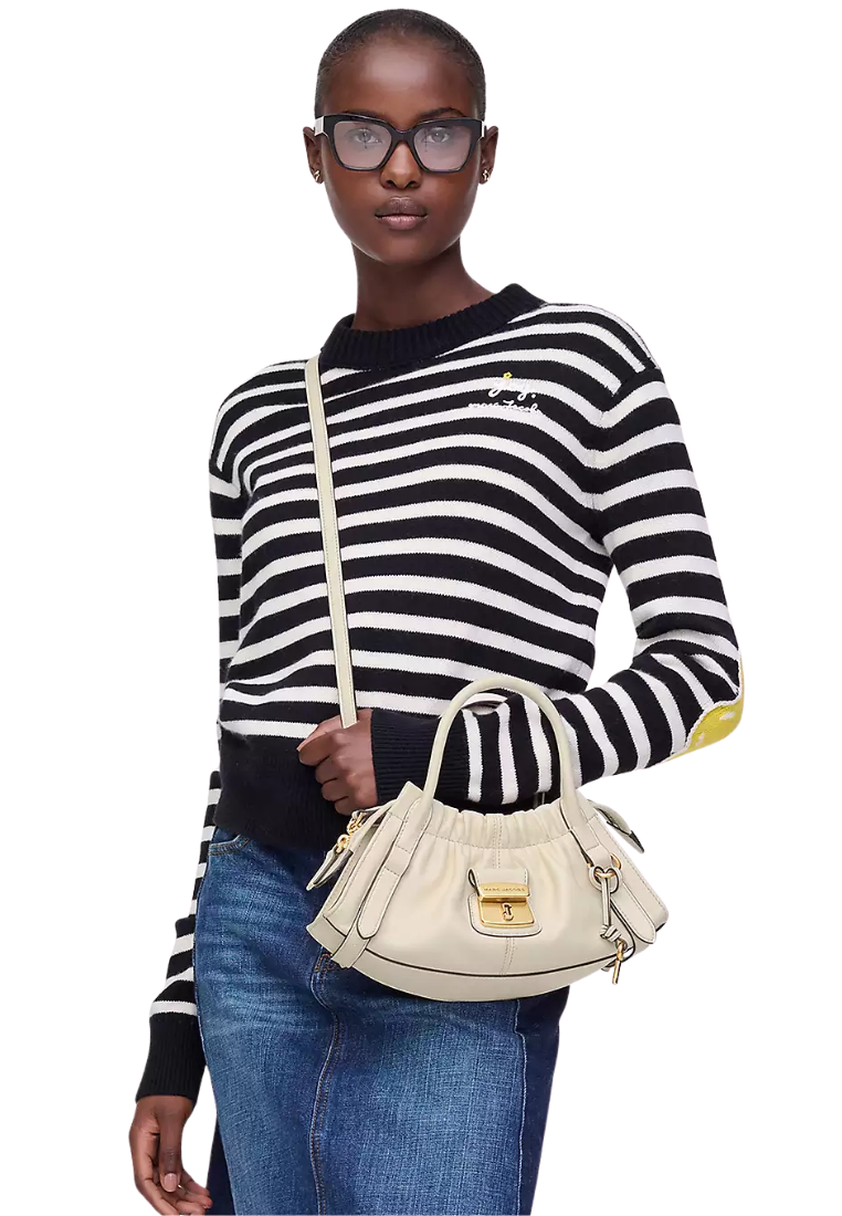 ( PREORDER ) Marc Jacobs The Cristina Small Satchel Bag In Ivory 2F5HCR014H01